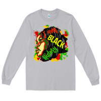 Moon Dust i am black history Long Sleeve Tee - CowGirlArtShop