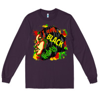 Plum i am black history Long Sleeve Tee - CowGirlArtShop