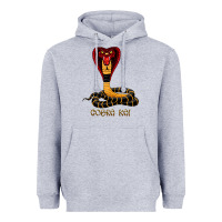 Heather Grey cobra cai Heavyweight Hoodie - lanVoArt