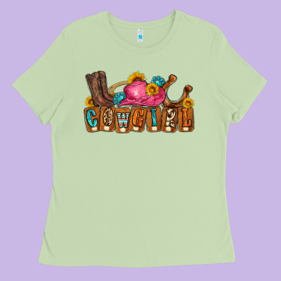 Cowgirl Ladies Tee Designed By Lillyallendesigns