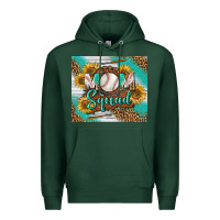 Sports Green baseball mom squad tumbler Premium Hoodie - BundleAndBundleShop
