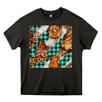 Asphalt thanksgiving gnomies with leopard and tartan seamless pattern bbs Heavy Core Tee - BundleAndBundleShop