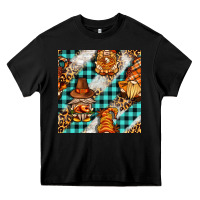 Black thanksgiving gnomies with leopard and tartan seamless pattern bbs Heavy Core Tee - BundleAndBundleShop