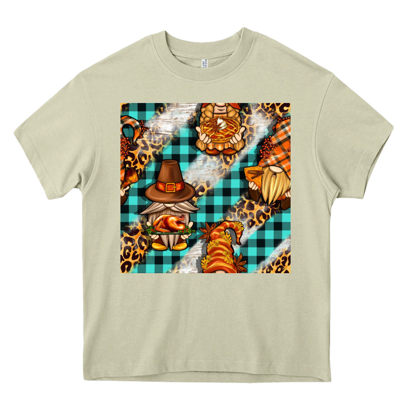 Thanksgiving Gnomies With Leopard And Tartan Seamless Pattern Bbs Heavy Core Tee by BundleAndBundleShop | Teevron
