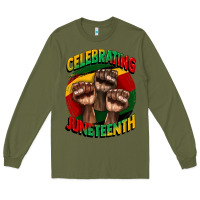 Army Green im celebrating juneteenth  (1) Long Sleeve Tee - CowGirlArtShop