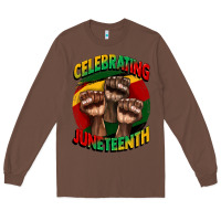 Chestnut im celebrating juneteenth  (1) Long Sleeve Tee - CowGirlArtShop