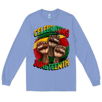 Colony Blue im celebrating juneteenth  (1) Long Sleeve Tee - CowGirlArtShop