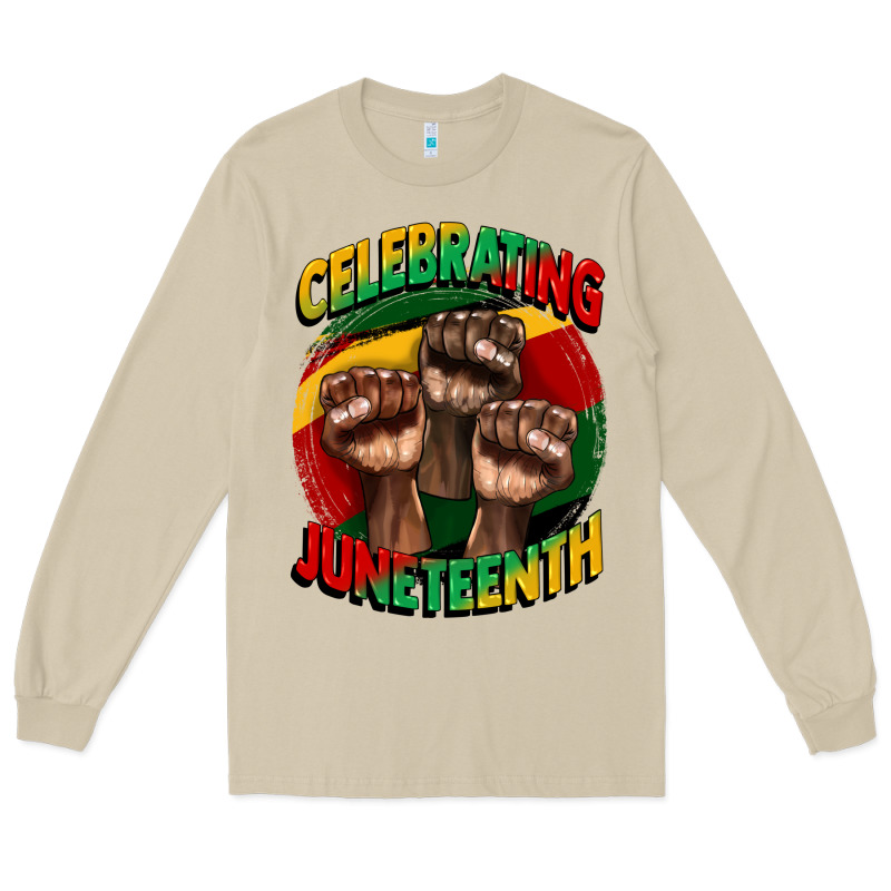 Im Celebrating Juneteenth  (1) Long Sleeve Tee by CowGirlArtShop | Teevron