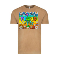 Vintage Camel LGBTQ+ proud ally with daisy Vintage Tee - NancyCooperArtShop