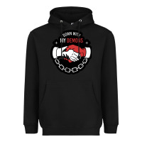 Black awesome down with my demons  for gift adult and kids men women  2021 Heavyweight Hoodie - lanVoArt