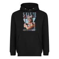 Black patrick swayze 90s styled retro graphic design gift Heavyweight Hoodie - lanVoArt