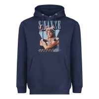 Navy patrick swayze 90s styled retro graphic design gift Heavyweight Hoodie - lanVoArt