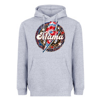 Heather Grey Western Mama Patriotic Heavyweight Hoodie - LillyAllenDesigns