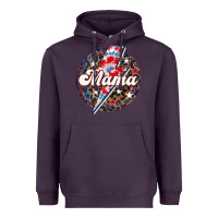 Plum Western Mama Patriotic Heavyweight Hoodie - LillyAllenDesigns