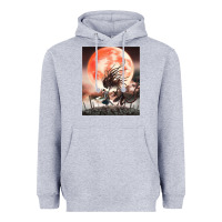 Heather Grey bloodborne 99 Heavyweight Hoodie - lanVoArt
