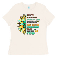 Bone inspirational flower and quote design Ladies Tee - LillyAllenDesigns