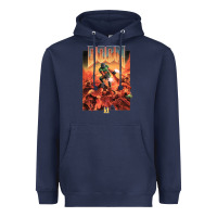 Navy doom 1993 poster pc fps Heavyweight Hoodie - lanVoArt