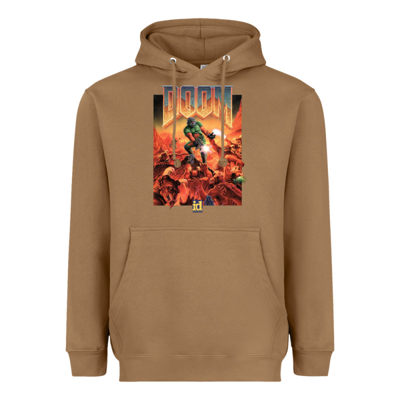 Doom 1993 Poster Pc Fps Heavyweight Hoodie by lanVoArt | Teevron
