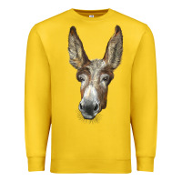 Lemon american mammoth jackstock donkey  face Premium Sweatshirt - LillyAllenDesigns