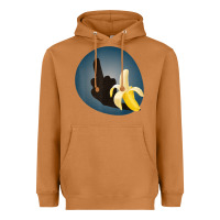 Dirty Joke Halloween Costume Joke Middle Finger Banana Heavyweight Hoodie | Teevron