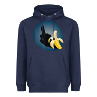 Navy Dirty Joke Halloween Costume Joke Middle Finger Banana Heavyweight Hoodie - lanVoArt