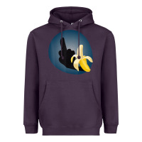 Plum Dirty Joke Halloween Costume Joke Middle Finger Banana Heavyweight Hoodie - lanVoArt
