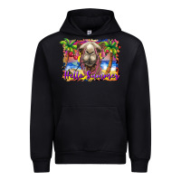 Black hello summer camel at the beach Urban Hoodie - BarkalooDesign