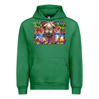 Emerald hello summer camel at the beach Urban Hoodie - BarkalooDesign