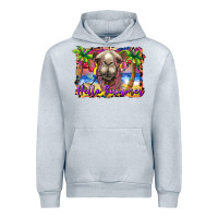 Heather Grey hello summer camel at the beach Urban Hoodie - BarkalooDesign