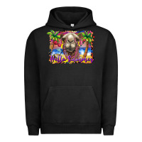 Pigment Black hello summer camel at the beach Urban Hoodie - BarkalooDesign