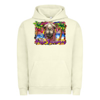 Pigment Pistachio hello summer camel at the beach Urban Hoodie - BarkalooDesign