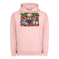 Pigment Salmon hello summer camel at the beach Urban Hoodie - BarkalooDesign