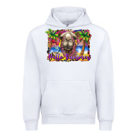 White hello summer camel at the beach Urban Hoodie - BarkalooDesign