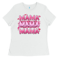 White mama mama mama valentine's day Ladies Tee - LillyAllenDesigns