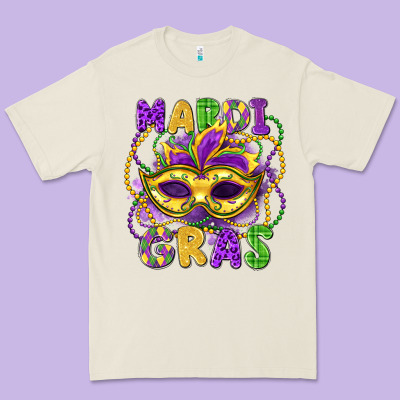 Mardi Gras Mask Premium Tee Designed By Lillyallendesigns