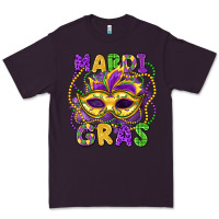 Plum mardi gras mask Premium Tee - LillyAllenDesigns