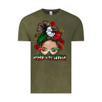 Vintage Olive Mexicana messy bun Vintage Tee - NancyCooperArtShop