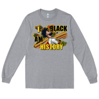 Heather Grey i am black history Long Sleeve Tee - CowGirlArtShop