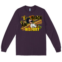 Plum i am black history Long Sleeve Tee - CowGirlArtShop