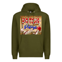 Army Green pitch please tumbler Premium Hoodie - BundleAndBundleShop