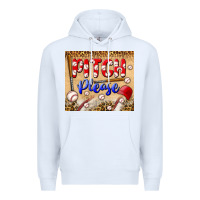 White pitch please tumbler Premium Hoodie - BundleAndBundleShop