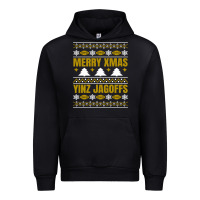 Black Merry Christmas Yinz Jagoffs Pittsburgh Pennsylvania Xmas Gifts 1 Urban Hoodie - lanVoArt