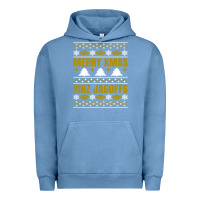 Pigment Pebble Blue Merry Christmas Yinz Jagoffs Pittsburgh Pennsylvania Xmas Gifts 1 Urban Hoodie - lanVoArt