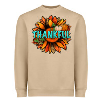 Mushroom thankful with sunflower bbs Heavyweight Sweatshirt - BundleAndBundleShop