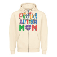 Sandshell Proud Autism Mom Zipper Hoodie - CowhideDigitalArt