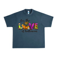 Midnight Navy For the love of Halloween Urban Heavy Tee - NancyCooperArtShop