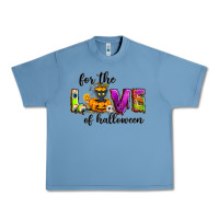 Pebble Blue For the love of Halloween Urban Heavy Tee - NancyCooperArtShop