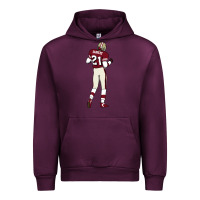Mauve Wine deion sanders 32 Urban Hoodie - lanVoArt