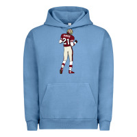 Pigment Pebble Blue deion sanders 32 Urban Hoodie - lanVoArt