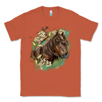 Copper missouri horse floral background Classic Tee - LillyAllenDesigns